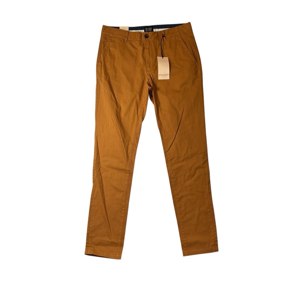 SCOTCH & SODA Mott‎ Chinos Super Slim Fit Pants Garment Dyed Mens Cathay Spice